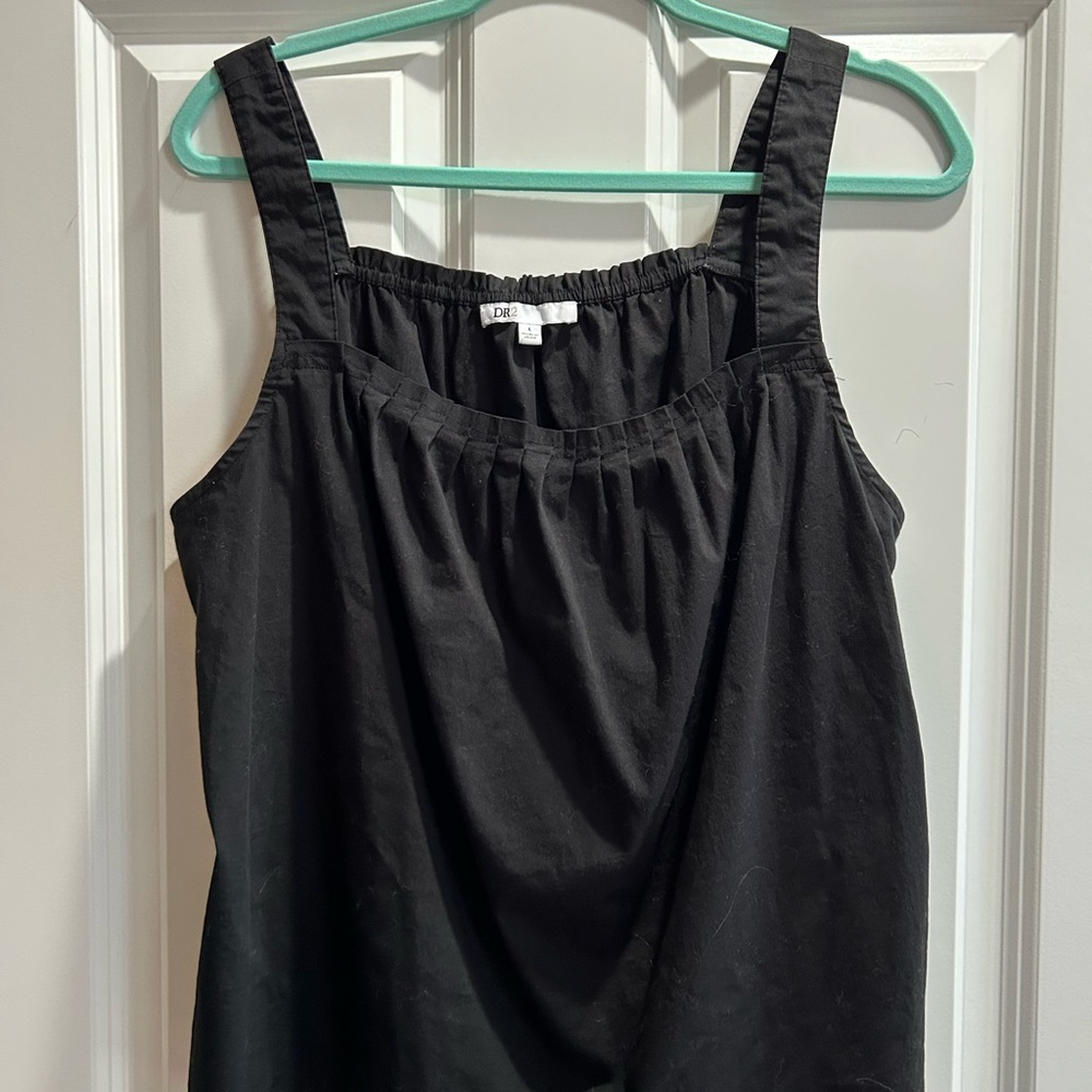 ❤️ DR2 Black Ruffled Tank Top